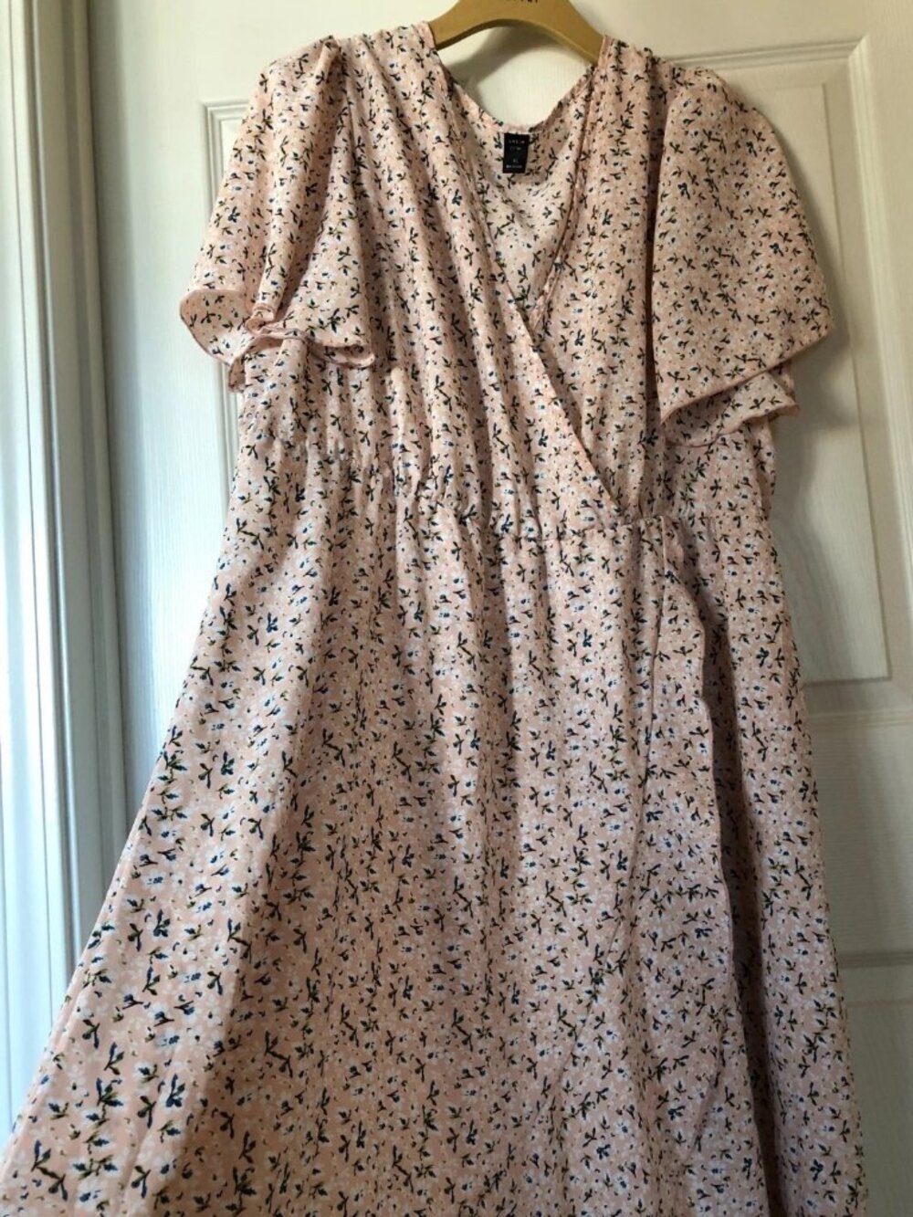 SHEIN Curve Floral Summer Dress in Light Pink Womens Size XL